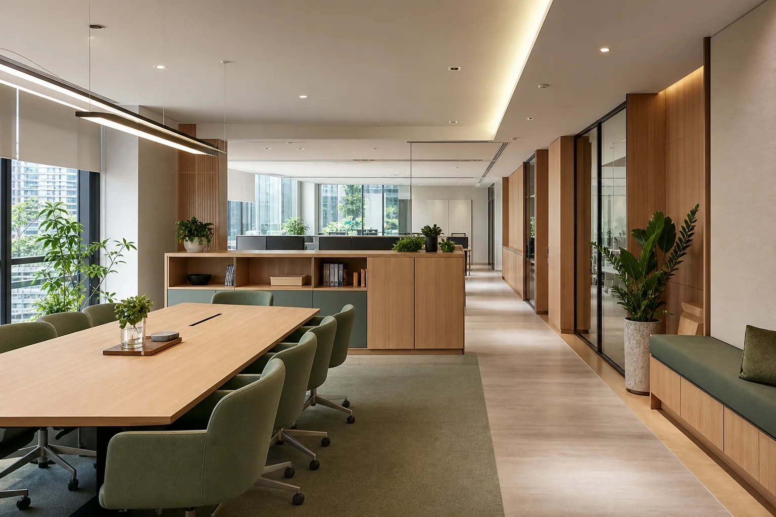 สำนักงาน Modern Professional ตัวอย่างงานออกแบบตกแต่งภายใน